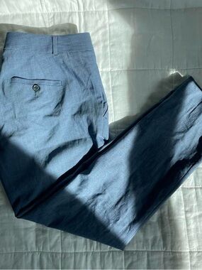 Banana Republic Avery Straight Blue Ankle Trouser Pants - 2